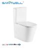 Buy cheap Ceramic Hot Sale Floor Standing WC Two Piece Rimless Close Coupled Toilet from wholesalers