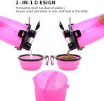 350ml Outdoor Portable Pet Water Bottle Dispenser With 2 Collapsible Silicone