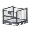 Buy cheap 300kg 500kg Metal Mesh Storage Containers Folding Semi Open Steel from wholesalers