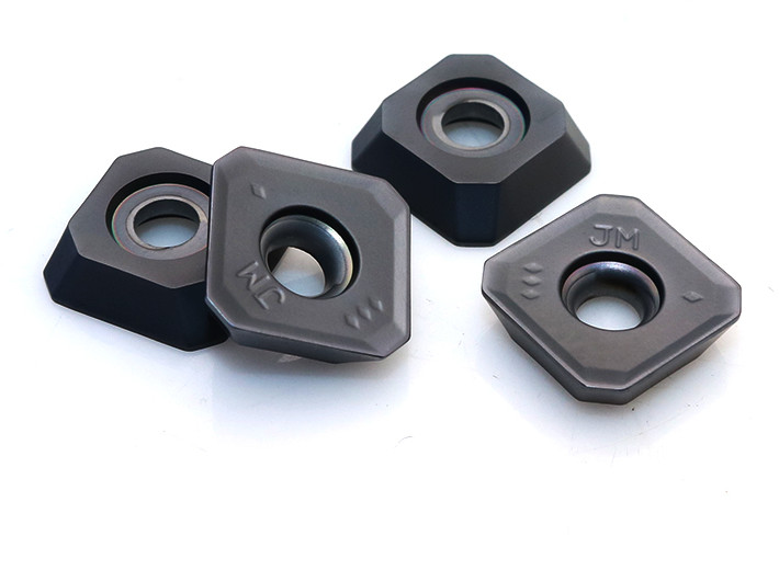 Black Color Carbide Milling Inserts , Indexable Cutting Tools SEMT13T3AGSN