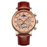 Buy cheap Luxury brand automatic mechanical movement genuine leather men charm wrist waterproof watch from wholesalers