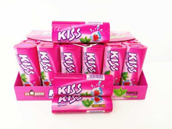Buy cheap Kiss Candy Strawberry With Mint Flavor Compressed Mint Candy Fresh Your Mouth from wholesalers