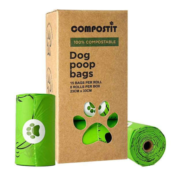 Buy cheap Customizable Flat Top Compostable Pet Waste Bags Retail Box Packed from wholesalers