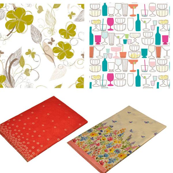 Buy cheap Afternoon Tea Lime Green Paper Tablecloths ODM 2ply Paper 1ply PE Film from wholesalers
