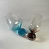 Buy cheap Hand-blow Wine Glass With Crystal Base Color Gradient Unique Wine Glass For Gift For Party from wholesalers