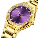 ROHS Genuine Diamond Quartz Watch , Hardlex Diamond Bracelet Watch For Ladies