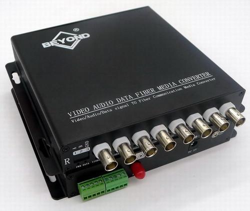 Buy cheap 8 channles HDTVI+Audio to Fiber Optic converter from wholesalers
