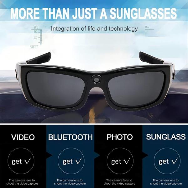 Buy cheap 720p Bluetooth Video Sunglasses Recording For Trekking Walking Golf Outdoor Sports from wholesalers