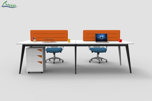 Buy cheap 2 Shelves Open Space Office Workstation Designed for Home Office 60 inches from wholesalers