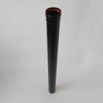 1000mm Straight Pellet Stove Pipe Fixed Length Black Stainless Steel Pellet