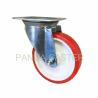 Buy cheap Red Swivel Industrial Caster Wheels 6 Inch Polyurethane Wheel Swivel Top Plate from wholesalers