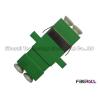Buy cheap Single Mode LC APC Fiber Optic Cable Coupler With Flat Spring Green Color from wholesalers