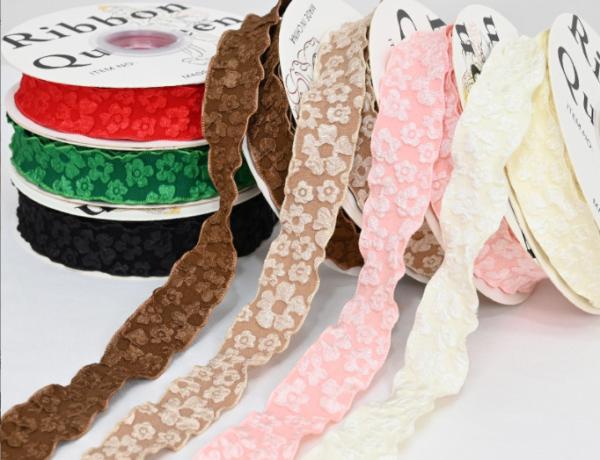 Buy cheap 2.5cm Half Satin Half Yarn Packaging Ribbon Flower Bundle Birthday Cake Ribbon Handmade Butterfly Knot Ribbon from wholesalers