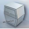 Buy cheap Silver Mirrored Night Stands Franch Style W51 * D37 * H64cm Overall Size from wholesalers