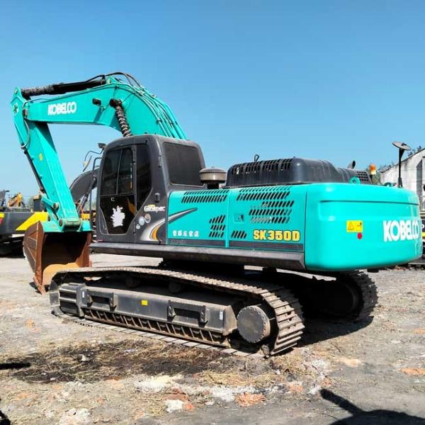Buy cheap Big Used Excavator Kobelco SK350D Crawler Excavator 1.3-1.6m3 Bucket Capacity 35 Tons from wholesalers