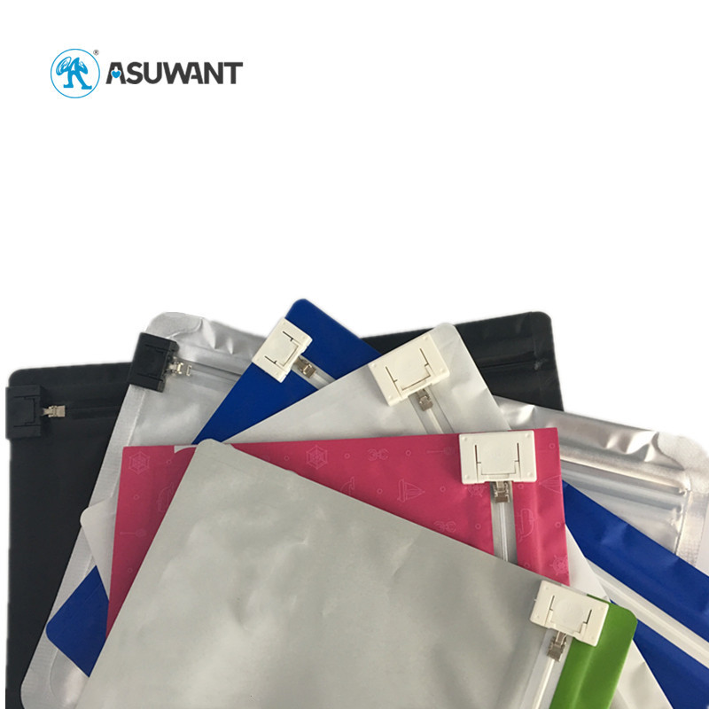 Various Colors Child Proof Zipper Bags Compostable Food Grade Standing Pouch