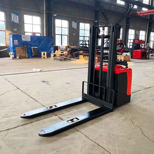 2 Stage 1.6m Mast Counterbalanced Electric Stacker Standing Type 1T