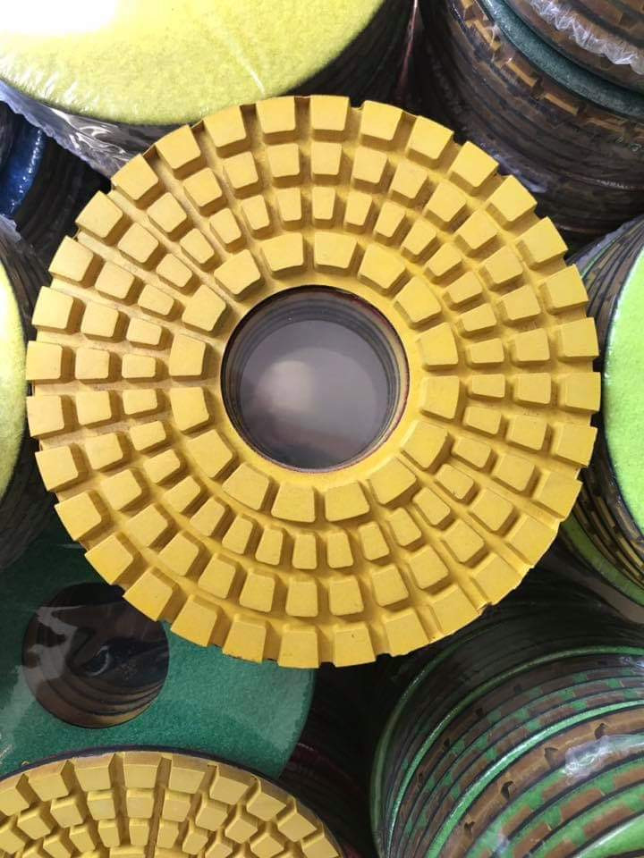 Flexible Copper Bond Transitional Polishing Pads for removing scratches behind metal bond tools