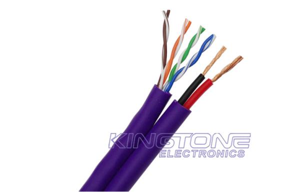 Buy cheap CAT5E with Stranded CCA Power 16 × 0.25mm Siamese Security Camera Cable from wholesalers