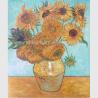 Buy cheap Hand Painted Van Gogh Oil Reproduction, Vincent Sunflowers Still Life Oil Paintings from wholesalers