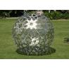 Buy cheap Metal Garden Ornaments Sphere Sculpture Stainless Steel Hollow Design from wholesalers