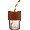 Buy cheap 13oz/400ml Tumbler Water Glass, Cups with Straw and Lid Sealed Carry on for Coffee, Iced Tea, Thick Wall Insulated Glass from wholesalers