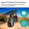 Buy cheap 2MP Solar Powered CCTV Camera Wireless 8W Solar Panel Pan Tilt 360 View IP65 from wholesalers