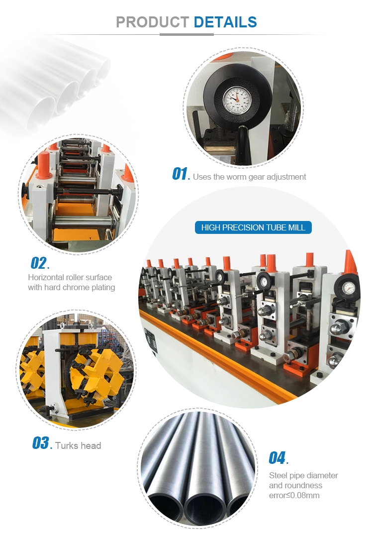 High precision gi steel pipe making machine