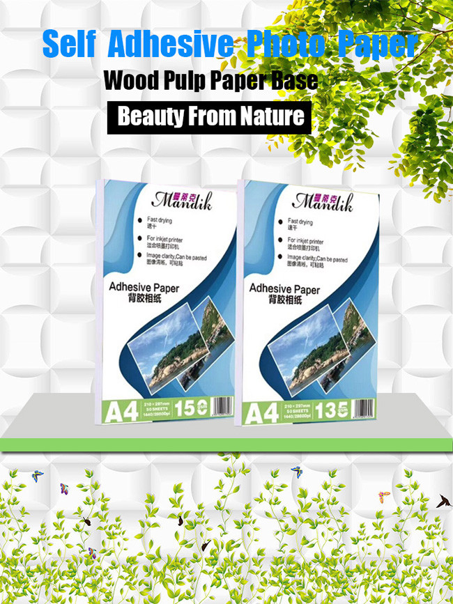 Back Glue Self Adhesive Sticker Paper
