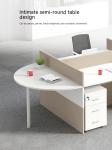 ISO Certified Office Furniture Supervisor Staff Desk and Chair Set for 4 Person