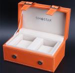 Buy cheap PU Wrapped Wooden Watch Storage Box , High Grade Personalized Mens Watch Box from wholesalers