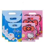 Eco-Friendly Custom Printed Doraemon and Kitt Cat Paper Bags for Children's Day