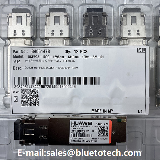 Huawei 34061478 QSFP28 100G LR4 10km Optical Transceiver 1295-1310nm SM