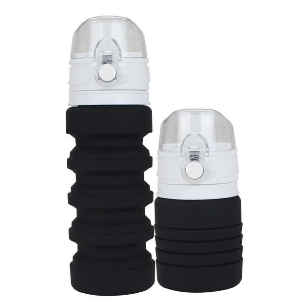 Leak Proof Collapsible Travel Water Bottle FDA Approved For Camping