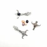 Buy cheap DIY Pendant Jewelry Alloy ox-head Shaped Wish Pearl Cage Pendant from wholesalers