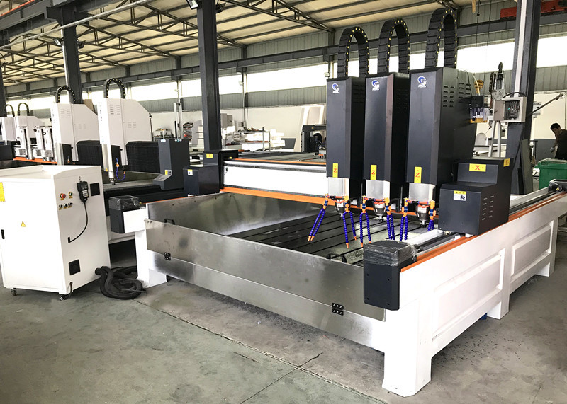 4 Axis Stone Carving Machinery Granite Marble Polished Cutting