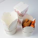 White Cardboard Customized Gift Box Paper Fast Food Packaging Box For Restaurant