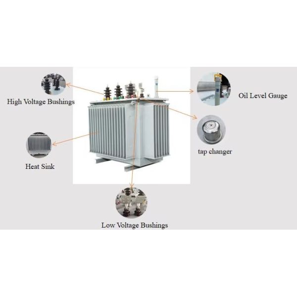 H61 Three Phase Distribution Transformer 10kV-30kV 100Kva Distribution Transformer Oil Immersed