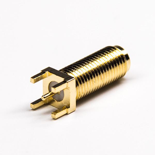 Buy cheap 50Ω Gold Plating SMA Coaxial Cable Female Connector Dip Type L 20mm from wholesalers