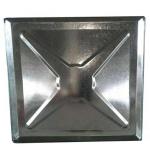Non Toxic 100 Lit Water Tank Galvanized Steel Square Water Container 70mm Dia