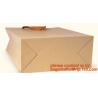 Buy cheap Print your own logo,fabric handles,side gusset,Custom size bottom brown grease proof burger bread paper bag, bagplastics from wholesalers