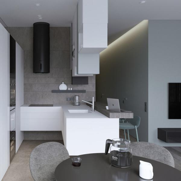 Edna Classic Design Automatic Frameless PVC Board Cabinet Kitchen Cabinets PVC