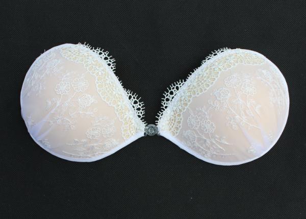 Buy cheap wholesale Wireless Stick On embroidery Bra Invisible lace Silicone Gel from wholesalers