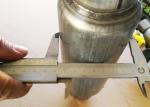 Galvanized Steel 2.5 Inch Car Exhaust Resonator Universal Performance Bottle