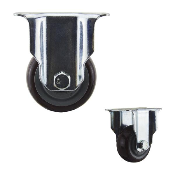Buy cheap WBD 75mm Diameter Red Wheel Fixed PU Medium Duty Casters from wholesalers