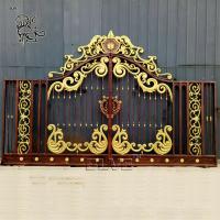 Buy cheap Main Wrought Iron Gate Designs Metal Iron Gates Luxury Double Door Metal product