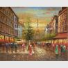 Buy cheap Thick Oil Paris Street Scene Canvas Painting Gifts Promotion Show Custom Size Color from wholesalers