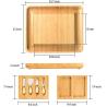 Buy cheap Double Side Wooden Serving Tray Bamboo Cheese Board Hidden Drawer Cheese Servers from wholesalers