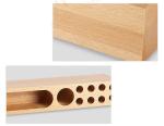 Carbonized bamboo phone stand with a Pen holder for iphoneX 6splus for samsung