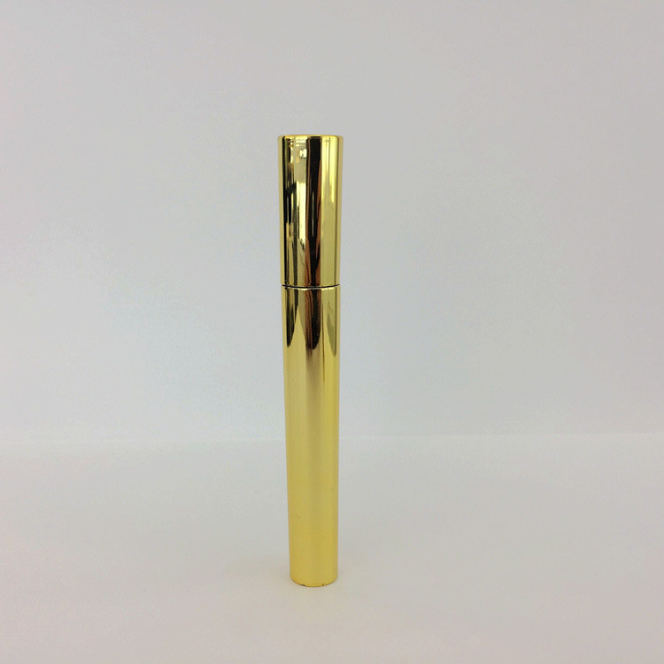 ABS AS Gold Shiny Empty Mascara Bottle 15*130mm Environment Friendly